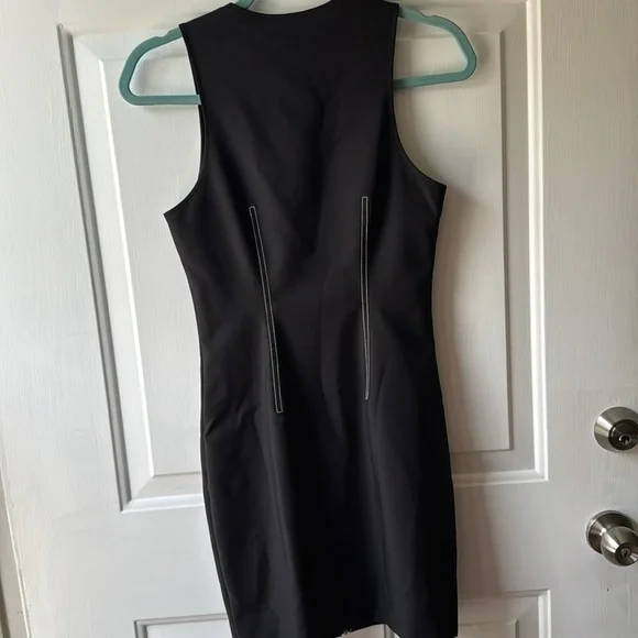 NWT T By Alexander Wang Sleeveless Tech Suiting Zip Front Dress - Picture 6 of 9